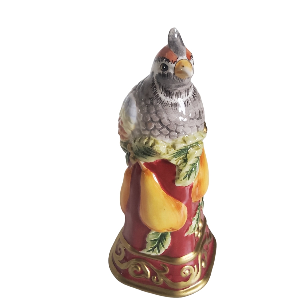 Vintage Fitz and Floyd Ceramic Patridge Bell